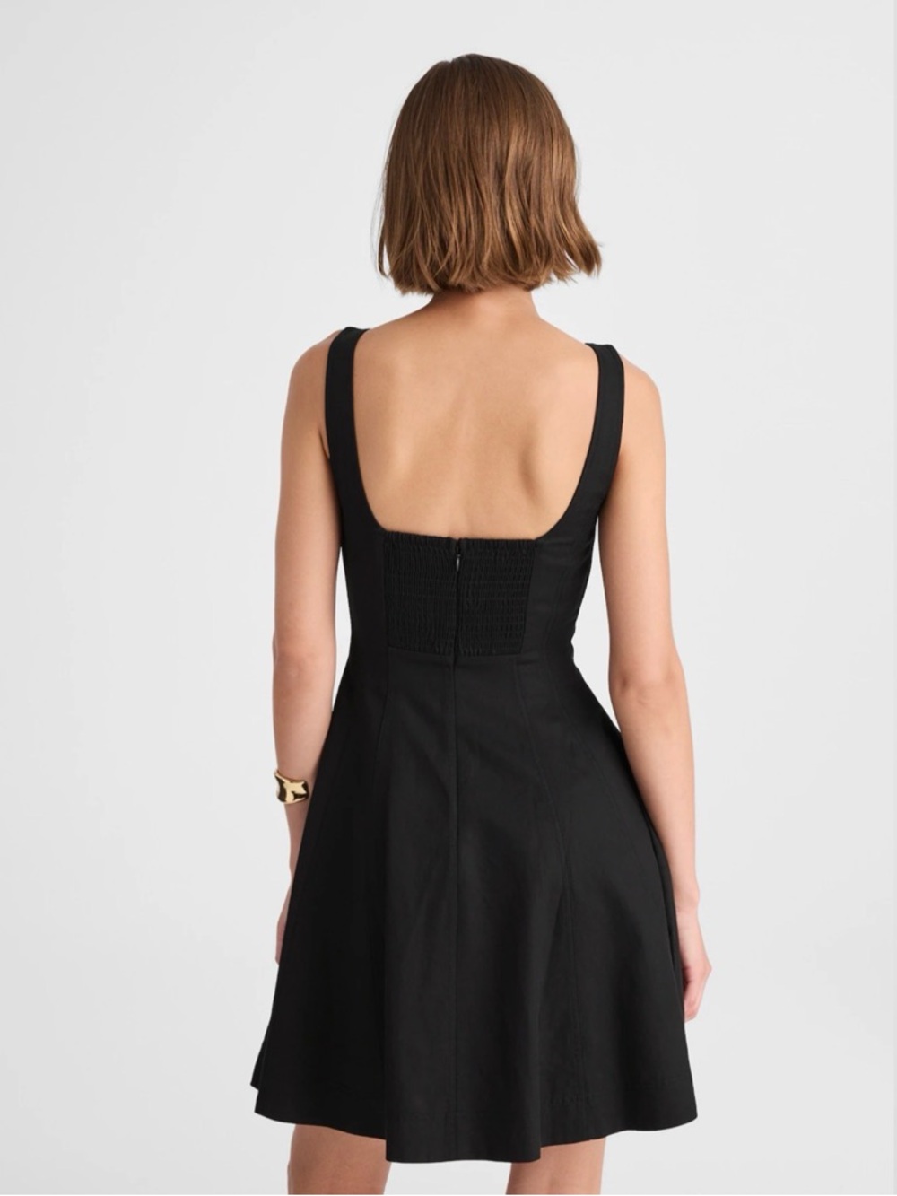 NWT!! | MADEWELL Women’s Seamed Open Squareneck Mini Dress | Jet Black | Size 00 - Picture 14 of 15
